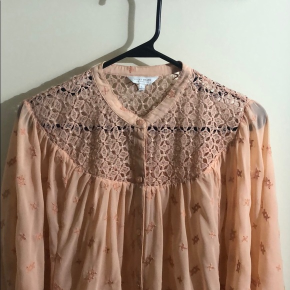 Lucky Brand Sheer Top - Picture 2 of 12